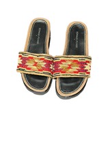 Donald J. Pliner Womens Sandals Slide Cava Southwest Aztec Beaded Sandals Size 6 - $39.59