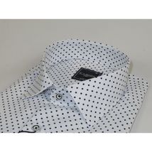Mens Shirt Hankie CASILA Turkey Cotton Blend 501920-09 navy Polka Dots image 5