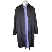 Vintage 90s Talbots Black Insulated Long Trench Jacket Coat Removable Li... - £37.15 GBP