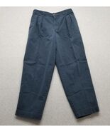 Abercrombie &amp; Fitch Pants Mens 32x28 Blue Khakis Chino Pockets Cotton - $562.05 MXN