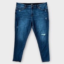 LULAROE stretch skinny jeans distressed plus size 42 - £27.07 GBP