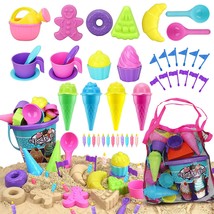 Beach Toys For Kids 3-10, Ice Cream Sand Toys For Kids Toddlers Sandbox Toys Wit - £30.54 GBP