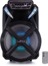 beFree Sound 12 Inch BT Portable Rechargeable Party Speaker - £117.22 GBP