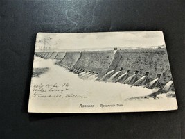 Assouan - Reservoir Dam, Cairo, Egypt - Postmarked 1908 Postcard. RARE. - £22.43 GBP