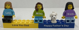 LEGO Happy Father&#39;s Day Block + Mega Figure Family + Dog - £11.87 GBP