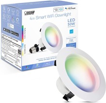 Feit Electric 4 Inch Smart Recessed Light, Color Changing And, Ledr4/Rgb... - $30.99