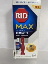 RID MAX Lice Removal Kit Eliminates Super Lice Extra Solution + Comb 4 f... - $9.49