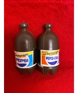 Vintage 2 Pepsi-Cola Brown Plastic Bottle 2 liter Barbie Doll Size Hong ... - $12.86
