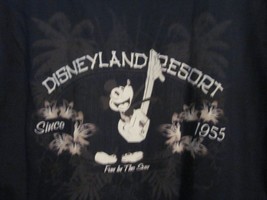 Nwt - Disneyland Resort Mickey Mouse Navy W Yellow Trim Short Sleeve Adult M Tee - £15.97 GBP