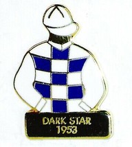 DARK STAR - 1953 Kentucky Derby Winner Jockey Silks Pin - £15.69 GBP