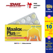 5 x 40 Tablets Maalox Plus Simethicone For Relief of Gastric &amp; Stomach W... - $62.62