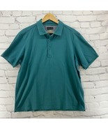 Saks Fifth Avenue Polo Shirt Mens Sz XL Teal Blue Athletic  - £11.31 GBP