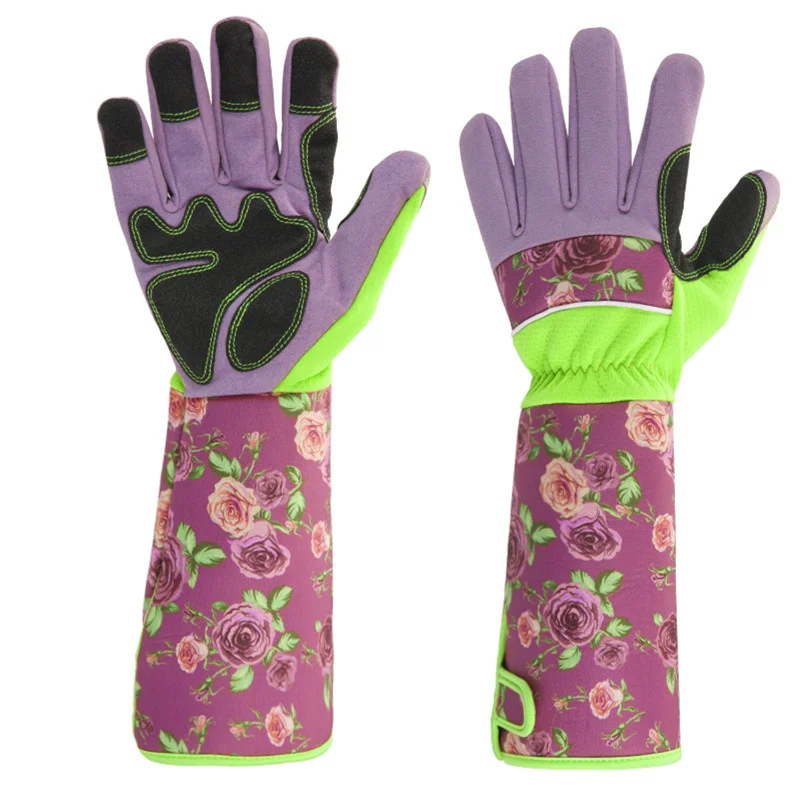 Durable Long Rose Pruning Garden Gloves Puncture Resistant Work Yard Glove Hands - £62.97 GBP