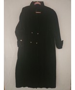 Vintage Count Romi Black Velvet Long Coat Womens Size 12 - $69.68