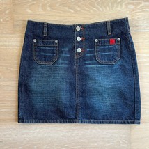 Let Me B. Bongo No Waist Front Pocket Denim Mini Skirt Junior&#39;s sz 3 - $19.99