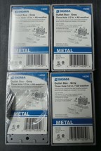 SIGMA Outlet Box Gray Three Hole 1/2 Inch All Weather Pt 14250 ⭐️Lot of 4⭐️ - $14.39