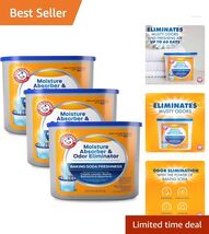 Refillable Moisture Absorber &amp; Odor Eliminator 14 oz for Fresh Homes - 3... - $44.50