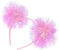 Foil Pom Pom Headband Tinsel Head Bopper with Pom Pom Fluffy Ball Hair L... - £18.07 GBP