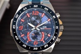 Casio Edifice Toro Rosso EFR-564TR-2ADR Blue Dial Stainless Steel Men&#39;s Watch - £88.48 GBP