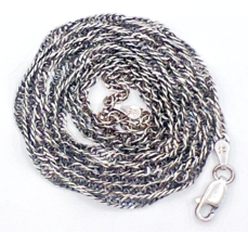 Vintage Sterling Silver 925 Milor Italy 2.75mm Twisted Rope Chain Necklace 30 in - £50.26 GBP
