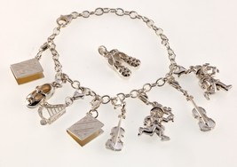 Solvar Sterling Silver Charm Bracelet and Pendant Set Gorgeous - £186.90 GBP