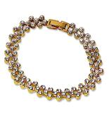 Jackie Kennedy Tennis Bracelet by Camrose and Kross  7&quot; with 1&quot; Extensio... - £66.84 GBP