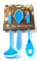 Gourmet Kitchen 3 Piece Serving Set Pasta Server Spoon &amp; Ladle BPA Free ... - £17.57 GBP