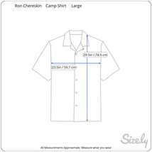 Ron Chereskin Men Hawaiian camp shirt p2p 23.5&quot; L VTG tropical loud colorful - $29.69