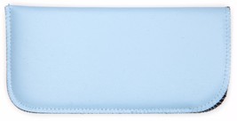 NEW Soft Eyeglasses Glasses Case Pouch Blue 160x80mm w/ Cleaning Cloth - £3.31 GBP