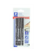 Staedtler Lumocolor Permanent Pen 318-9 Fine 0.6mm Line - Black (Pack of 4) - $11.99