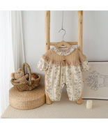 Luxurious Floral Baby Girl Romper - Soft, Breathable, Stylish (3M-2Y) - £31.23 GBP