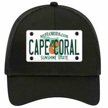 Cape Coral Florida Novelty Black Mesh License Plate Hat - £23.08 GBP