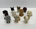Puppies In My Pocket Miniature Dog Figures Fuzzy Flocked Lot of 10 Mixed - $12.20
