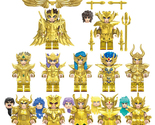 12Pcs Gold Saint Minifigures Zodiac Signs Warrior Dokho Sion Saga Mini B... - $34.45