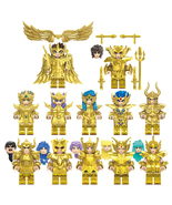 12Pcs Gold Saint Minifigures Zodiac Signs Warrior Dokho S... - £27.06 GBP