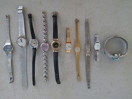 7ZZ03 Assorted Ladies&#39; Watches From Estate: Bulova, Seiko, Timex, And Others - £74.14 GBP