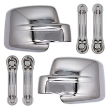 For 2007-2012 Dodge Nitro Chrome Mirror Cover + Door Handle Cover 10 Piece Set - £35.17 GBP