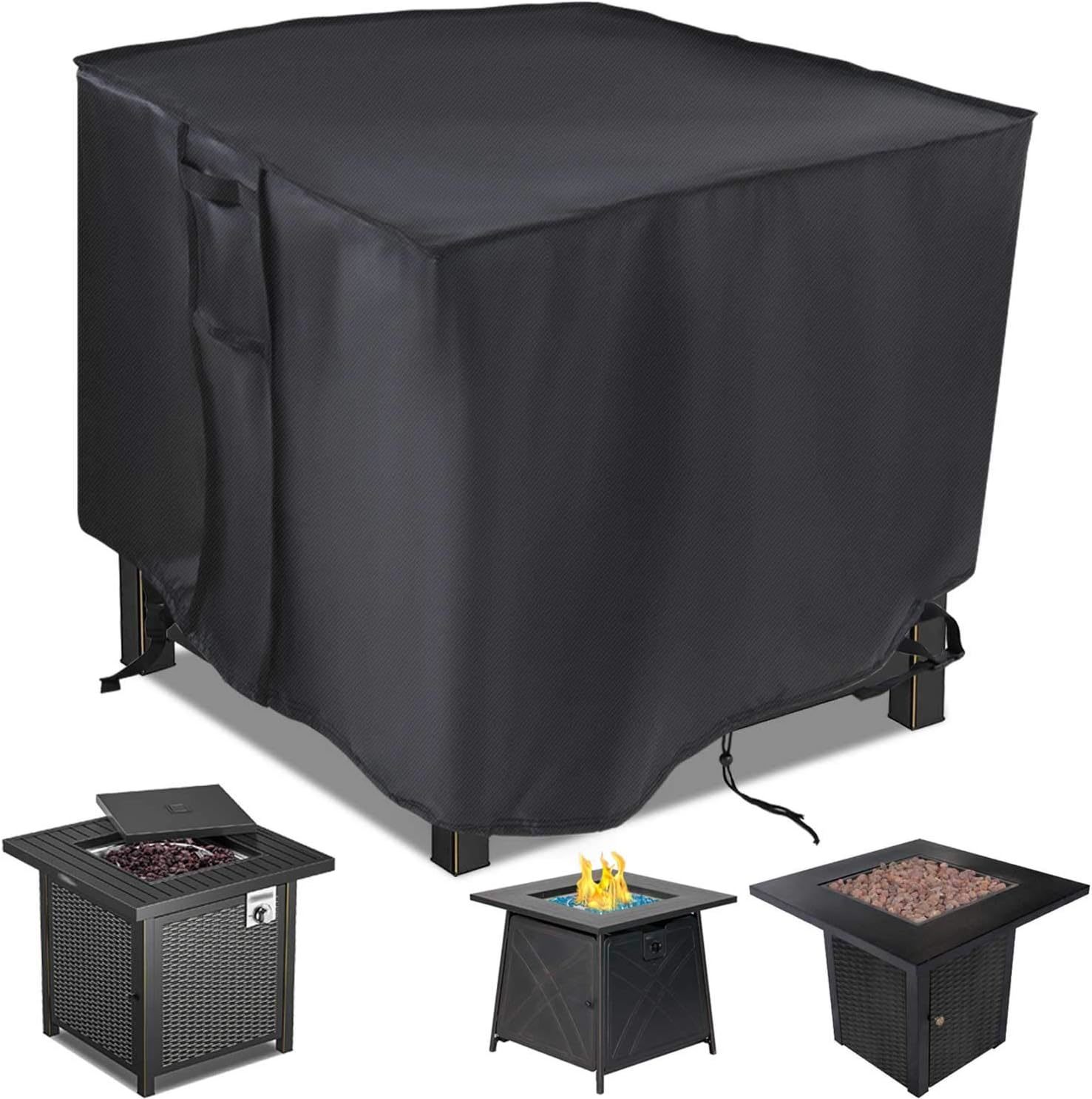 The Fire Pit Cover Measures 28 By 28 Inches And Is Made Of Square Gas Fi... - $34.99