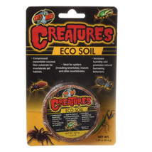 Zoo Med Creatures Eco Soil Compressed Expandable Coconut Fiber Substrate for Inv - £9.51 GBP