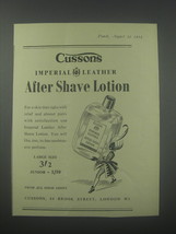 1954 Cussons Imperial Leather After Shave Lotion Advertisement - £14.72 GBP