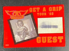 Aerosmith Get a Grip Backstage Pass 1993 Authentic Chicago Vintage Guest - £8.51 GBP