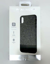 NEW Platinum Crosshatch Phone Case for Apple iPhone XS MAX 11 Pro Max Gray Black - £5.49 GBP