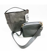 Jen &amp; Co Bag in a Bag Abby Vegan Leather Lizard Bucket Gray Color - $865.43 MXN