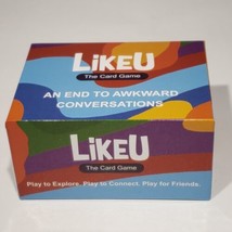 LikeU The Card Game An End To Ackward Conversations Party Game Ages 16+ NOB - $10.95