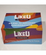 LikeU The Card Game An End To Ackward Conversations Party Game Ages 16+ NOB - £8.75 GBP