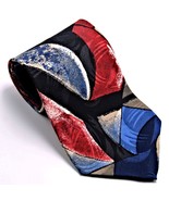 Croft &amp; Barrow Mens Necktie 100% Italian Silk Red White Blue Black Tan 5... - $14.85