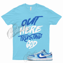 TG Shirt for N Dunk Low Argon Blue Flash Marina Dutch UNC University 1 95 Powder - £18.49 GBP+