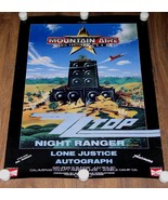 ZZ TOP NIGHT RANGER MOUNTAIN AIRE FESTIVAL POSTER VINTAGE 1986 LONE JUSTICE - £393.30 GBP