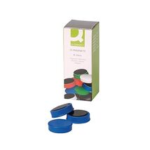 Q Connect 25mm Magnet - Blue (Pack of 10)  - $8.00