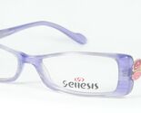 Genesis GV1291 18 Gestreifte Violette /Gold /Rosa Brille 50-15-135 - $91.08
